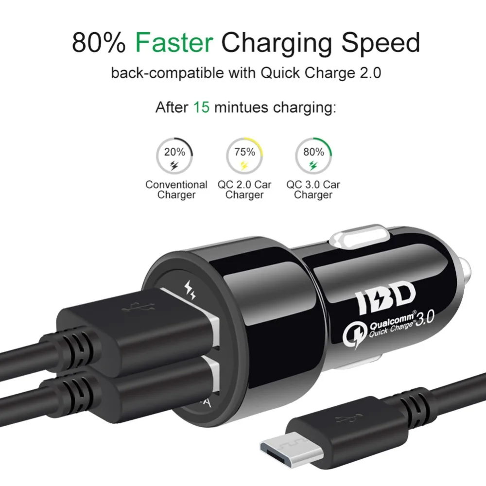 Автомобильное зарядное устройство с двумя usb-портами PowerDrive 2 для iPhone Xs/XS
