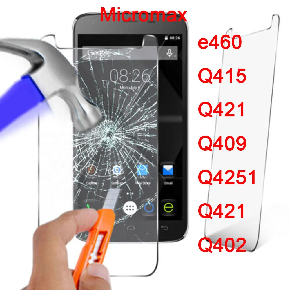 2.5D 0 26 мм 9H Премиум Закаленное стекло для Micromax Canvas Pace 4G Q415 Q421 Q409 Q4251 брезент 2 Plus Q402 +