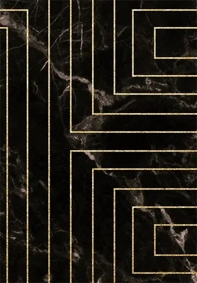 Black marble Модный, Имитация черного мрамора, золотые Геометрические линии, ковер для спальни, гостиной, коврик для пола, нескользящий, плюш, 160x230 см, ковер на заказ - Цвет: Black marble