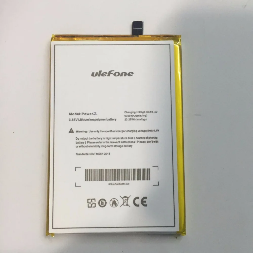 Новая батарея 6050mAh для Ulefone Power II/Power 2 батареи мобильного телефона|Аккумуляторы