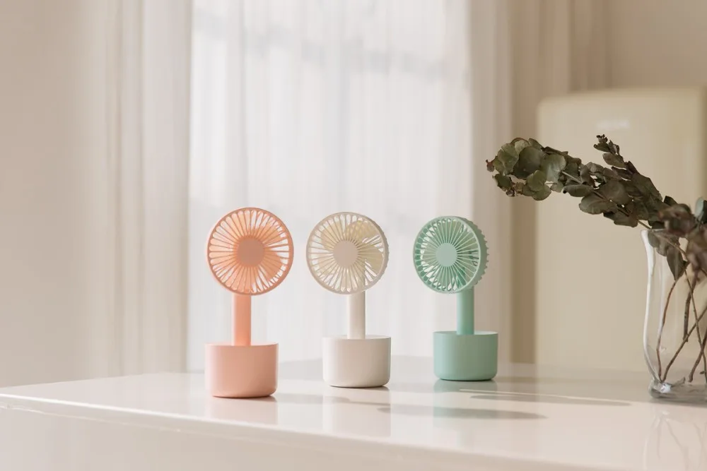 Xiaomi Mijia Daisy Fan портативный ручной с перезаряжаемой встроенной батареей 2000 мАч usb-порт удобный мини-вентилятор для умного дома
