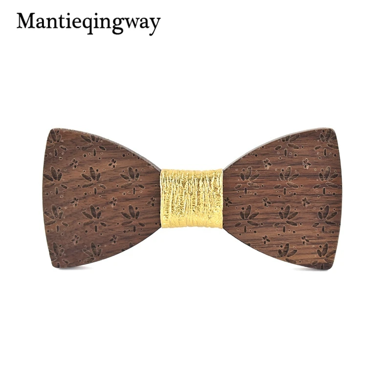 Mantieqingway детей деревянный галстук бабочка для детские деревянные Боути связи Bowknots
