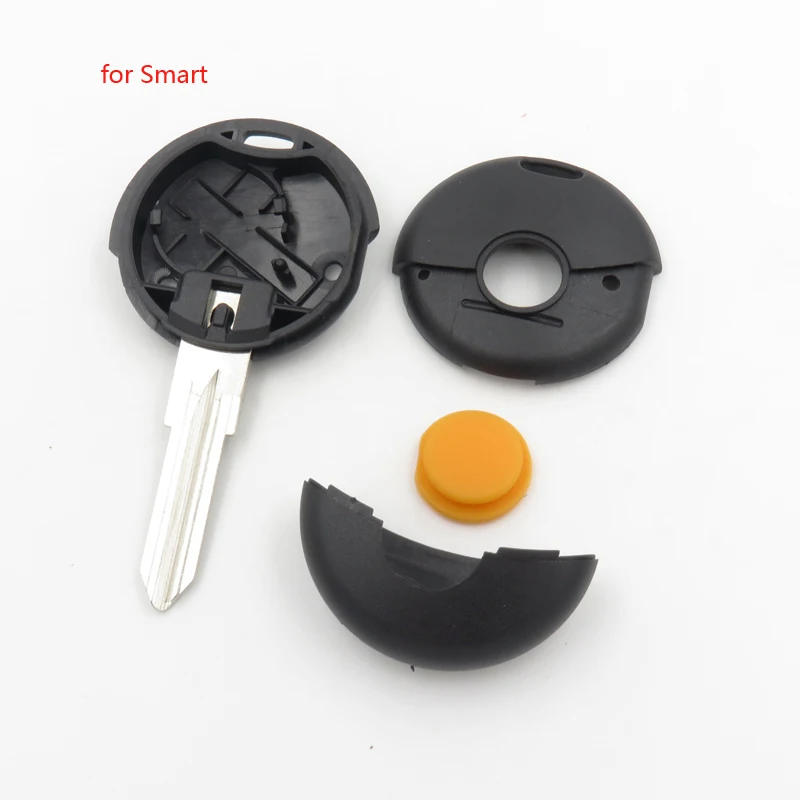 Cocolockey 1 кнопка дистанционного Ключи В виде ракушки для Benz Smart Fortwo Cabrio Креста города Брелок чехол без логотипа