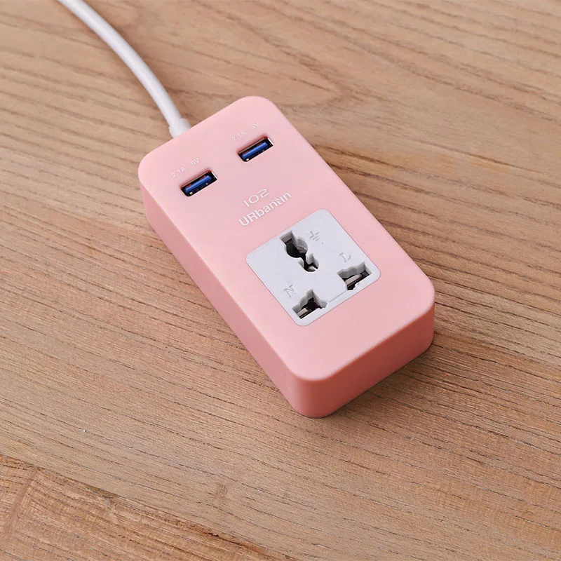 Быстрое зарядное устройство Musubo 2 USB для iPhone 8, 7 Plus, 6, Xiaomi, samsung, S9, S8, зарядное устройство для телефона s+ 1 розетка, стандартный штекер, розетка - Тип штекера: Pink