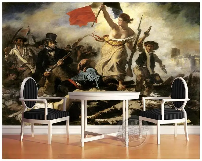 

3D wall murals wallpaper custom picture mural World famous painting free people oil painting mural background wall paper decor