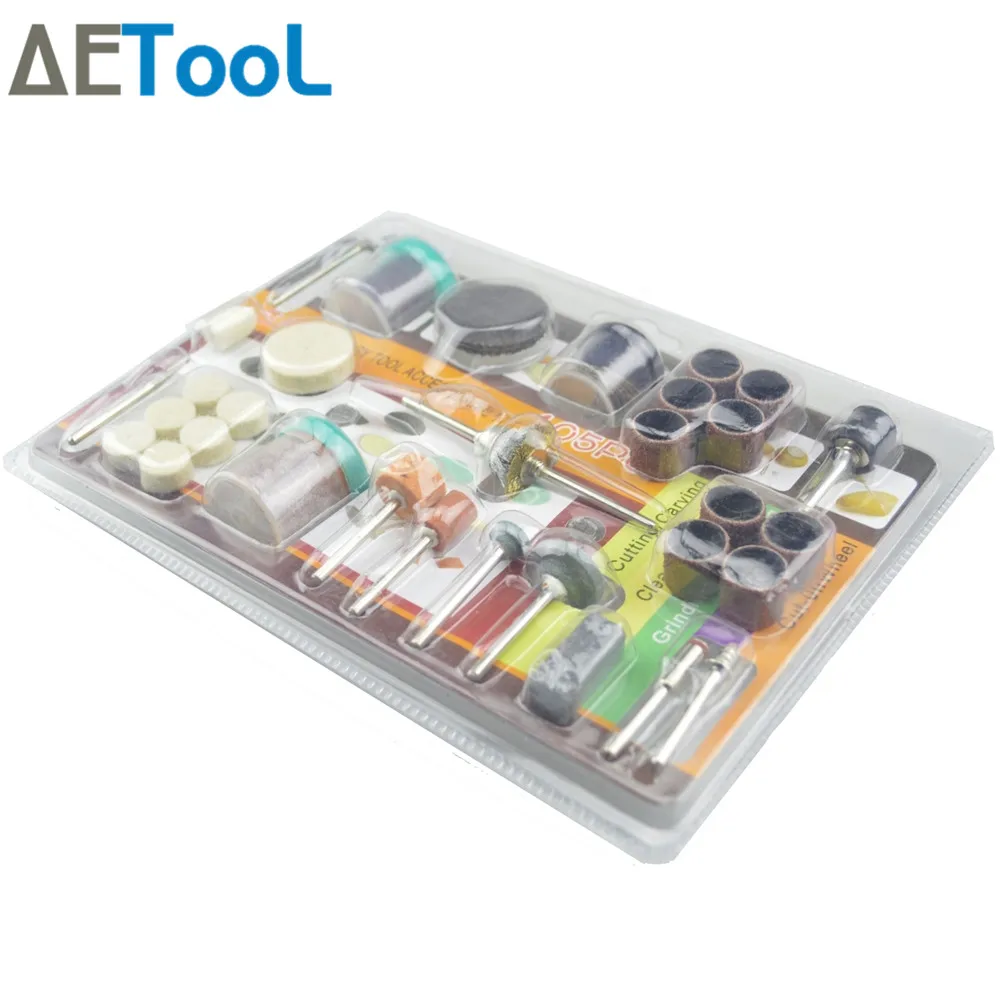 Aetool 105 шт./компл. роторный инструмент набор аксессуаров для Dremel Инструменты