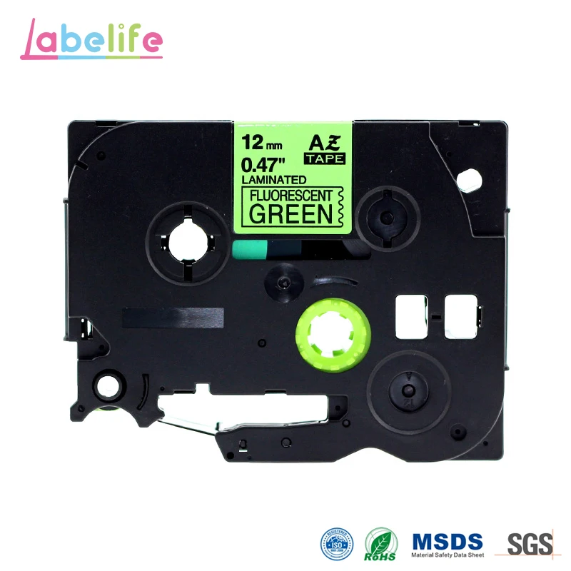 Labelife 12 мм флуоресцентная зеленая TZe D31 TZD31 TZeD31 TZ совместимая лента для принтера