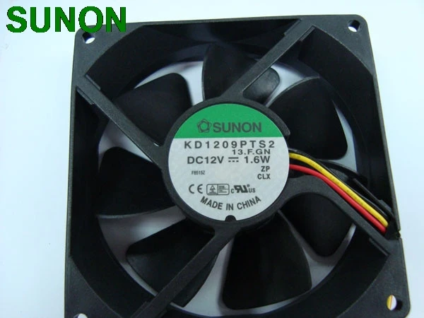 Вентилятор охлаждения для Sunon KD1209PTS2 9225 9 см 2*9 2 92*92 25 мм 12 В 1 7 Вт 3 провода чехол