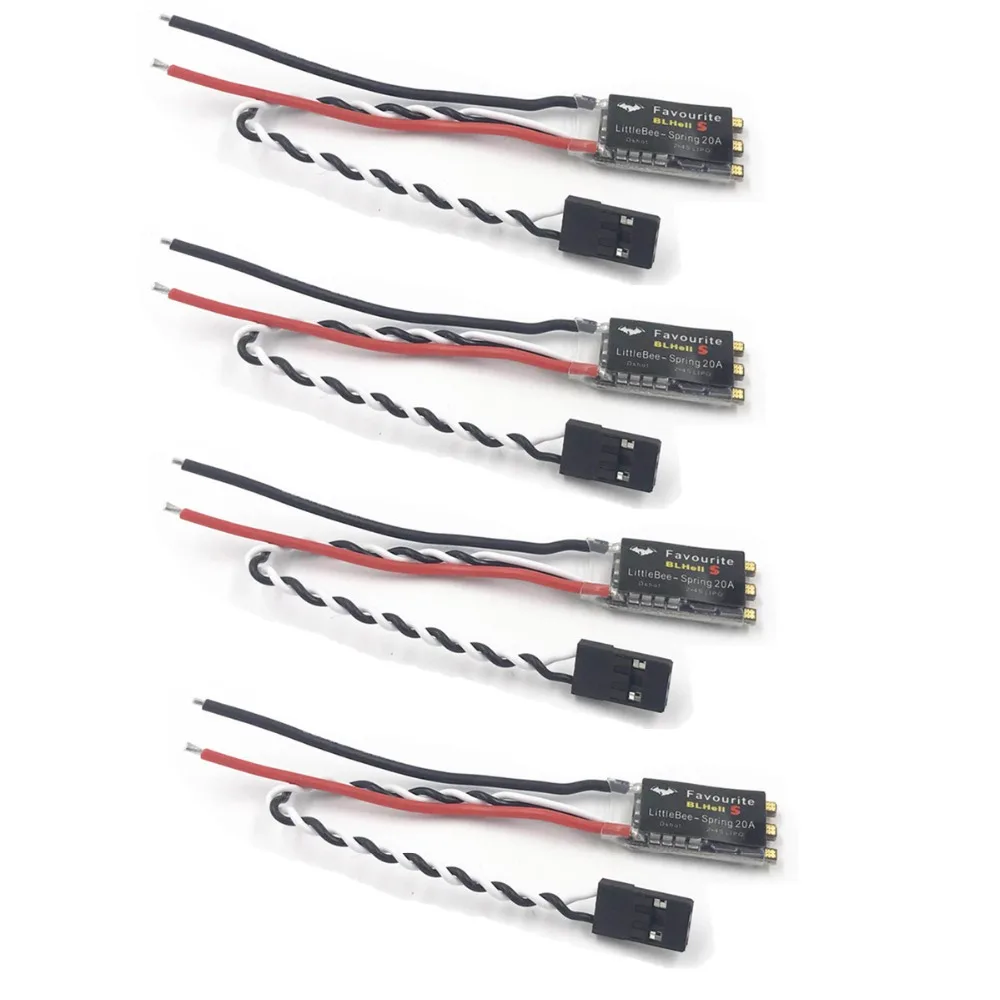 FVT LittleBee Little Bee BLHeli _ S Spring 20A ESC контроллер скорости 2 4S поддержка Dshot для FPV Raing Drone
