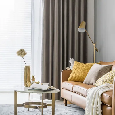 Color 5 Curtain Европейский и американский стиль, плотные затемненные шторы, роскошная фланелевая ткань для гостиной, спальни, виллы, Королевский домашний декор, T125#4 - Цвет: Color 5 Curtain