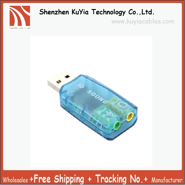 KUYiA Бесплатная доставка Supplylink 5.1USB до 3 5 мм Микрофон Разъем для наушников стерео