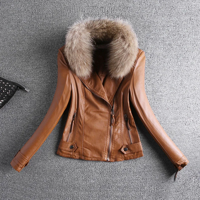 Акция Chaquetas De Cuero Mujer кожаная куртка для женщин 2xl 3xl кожаная женская куртка из искусственной кожи размер тонкий стеганый пальто