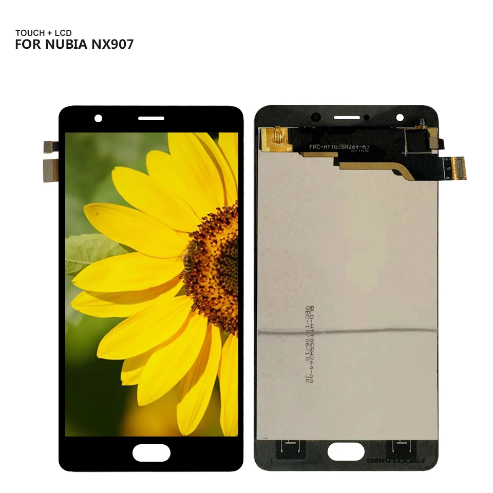ЖК дисплей 5 дюйма для ZTE Nubia M2 Play NX907J кодирующий преобразователь сенсорного