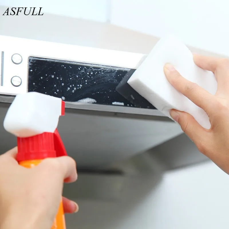 ASFULL 10PS esponja чистая губка для мытья кухни аксессуары ванной комнаты нано доска