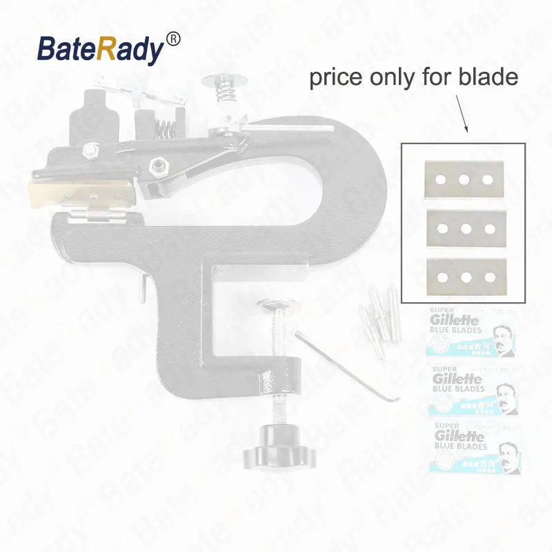 BateRpak ER809G/809BP кожаный сплиттер лезвие, кожа для очистки овощей устройство комплект лезвие для резки, кожа skiver Инструменты Запчасти