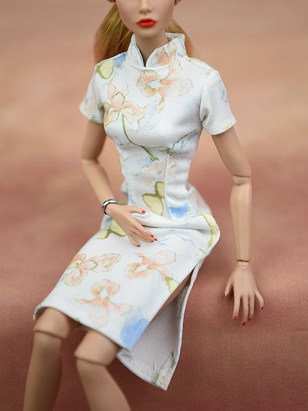 Аксессуары для кукол косплей платье с бабочкой Одежда куклы Барби Cheongsam