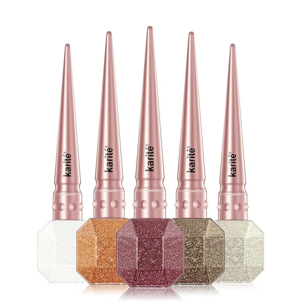 Professional Makeup Silver Rose Gold Color Liquid Glitter Shiny Easy to Wear Waterproof Eyeliner Beauty Eye Liner Makeup