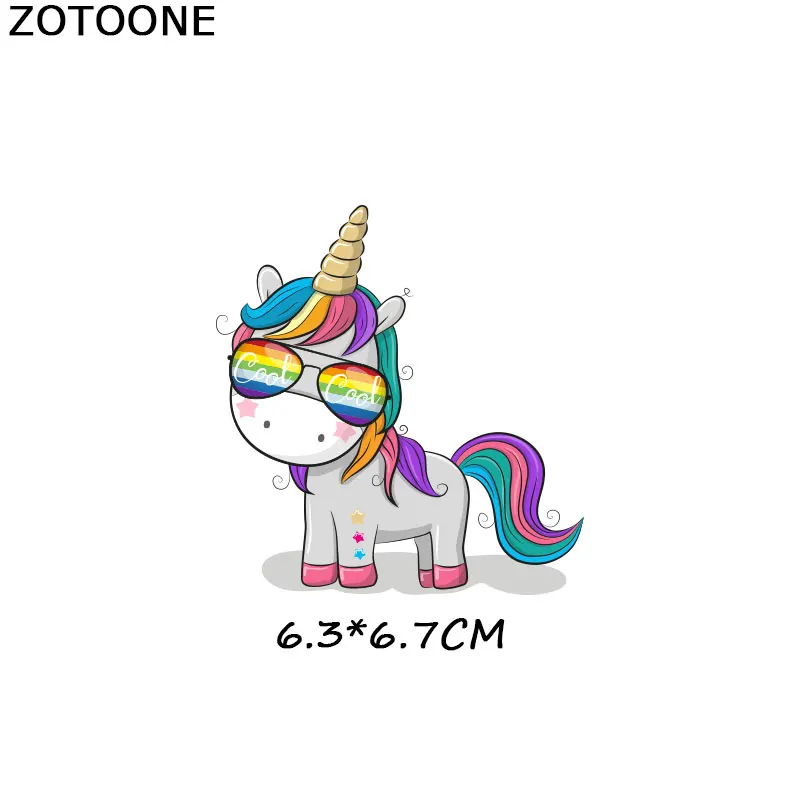 ZOTOONE Симпатичные нашивки в виде животных комплект для переноса утюгом форме