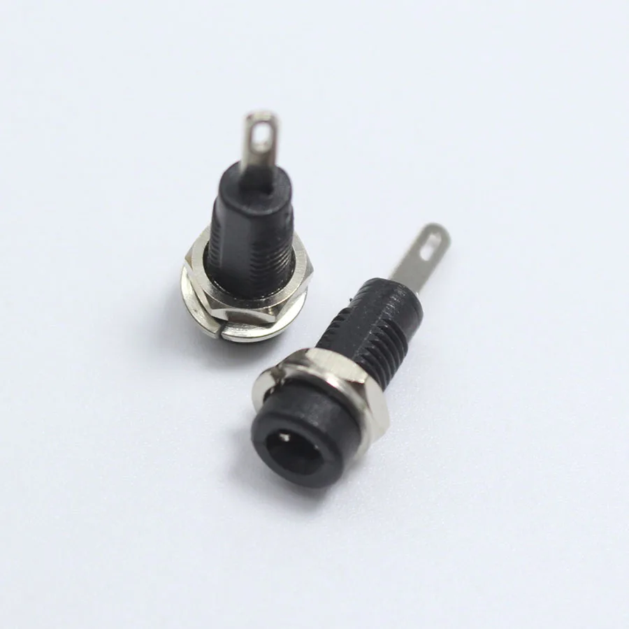 1pcs 2mm Banana Socket 6A Nickel-plated Brass Panel Jack Adaptor Connector OD2mm Hole M6 Thread | Обустройство дома