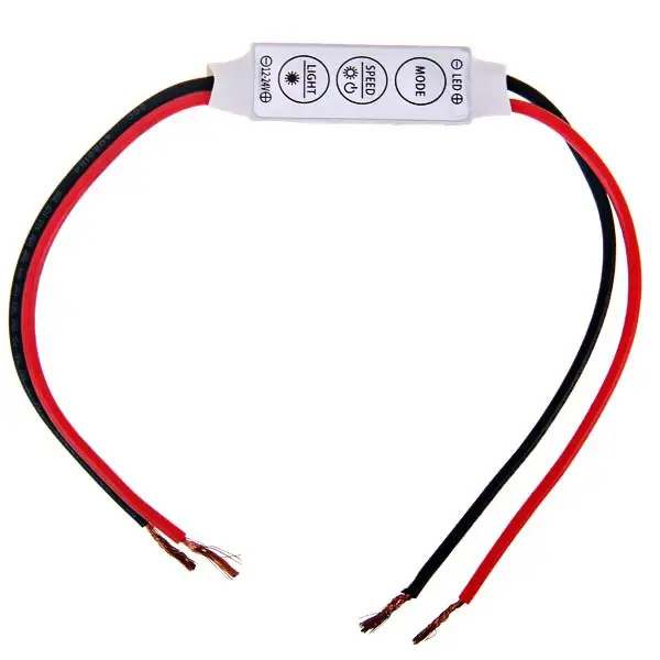 DC12 24V 3 клавиши мини LED диммер контроллер для одного цвета 5050 3528 5630 5730 Светодиодные