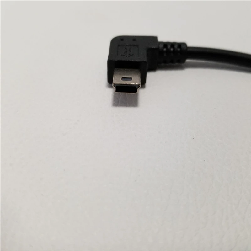 Мини USB 90 градусов с левым углом к Type A адаптер для передачи данных кабель