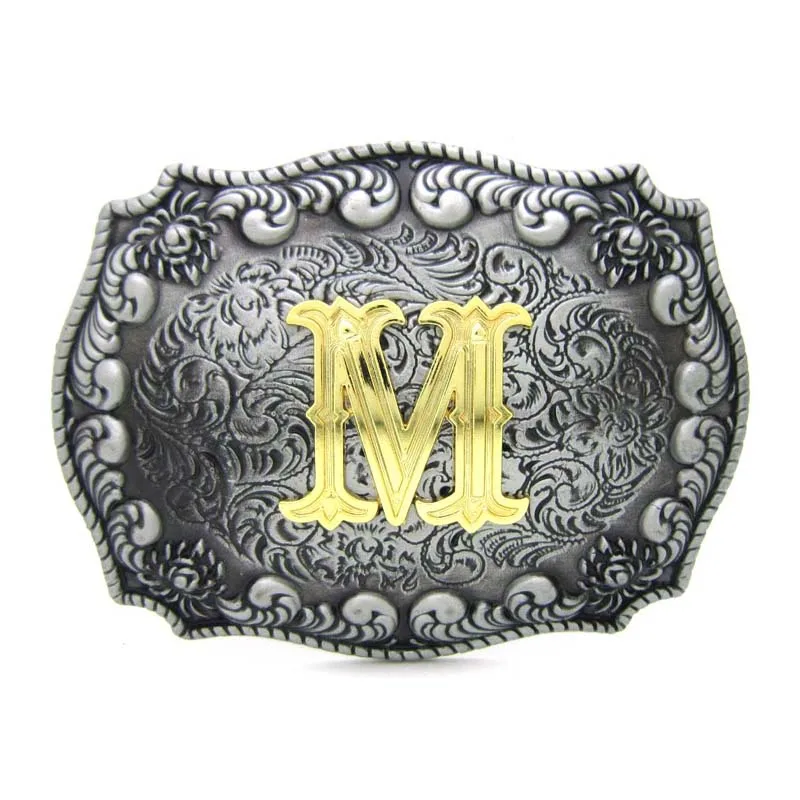 Пряжка для ремня с буквенным западным рисунком Rodeo Initial d.k.m.p.r | Дом и сад