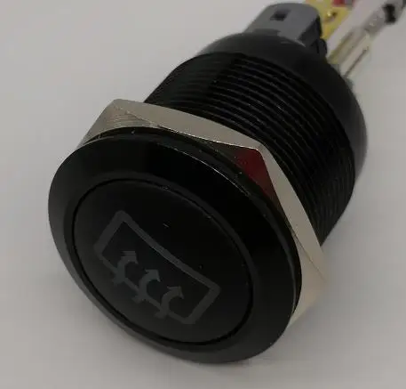 

Металлический кнопочный переключатель для размораживания заднего стекла, мгновенная фиксация, автомобильный переключатель 16 мм 19 мм 3 в 5 в 12 В 24 В 220 В