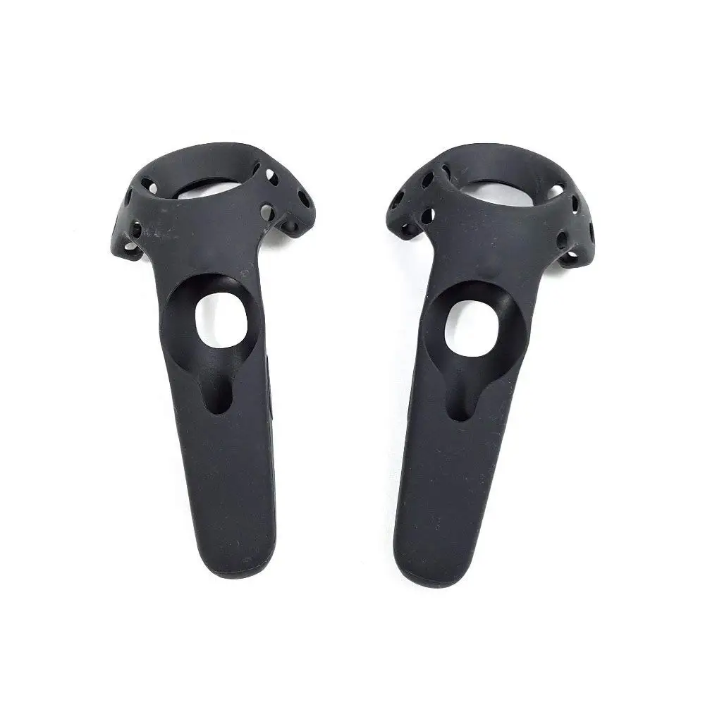 Controlle case black Мягкий на ощупь силиконовый защитный чехол для htc VIVE PRO гарнитура, кожа VR шлем контроллер ручка чехол оболочка Виртуальная реальность - Цвет: Controlle case black