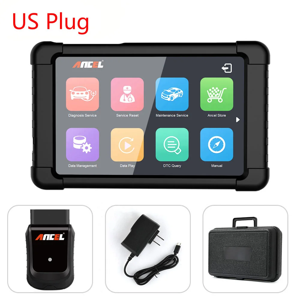 Ancel X5 with Tab US OBD OBD2 автомобильный Сканнер ancel X5 Plus wifi Windows Tablet автомобильный диагностический инструмент Подушка безопасности DPF EPB ABS Сброс полной системы диагностики - Цвет: Ancel X5 with Tab US