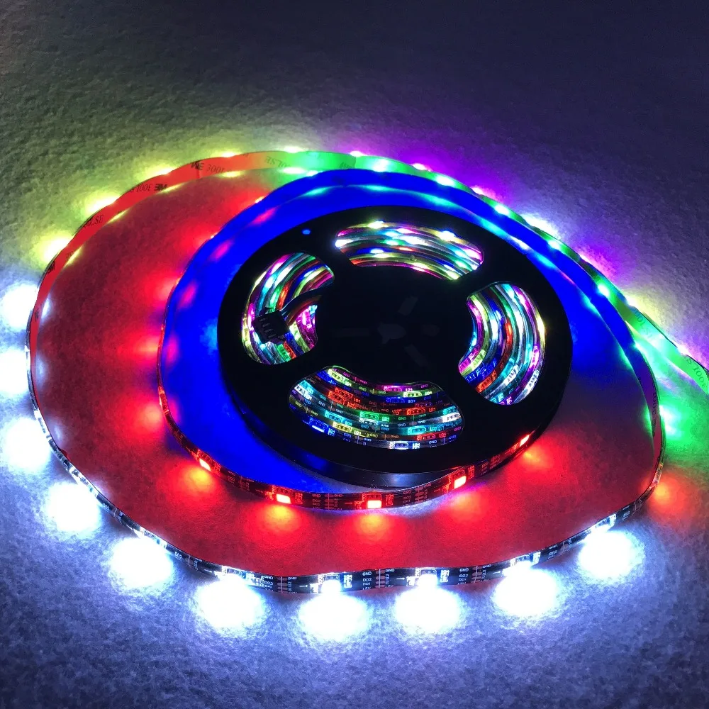 Полноцветсветодиодный Адресуемая Светодиодная лента RGB 5050 GS8208 (похожая на WS2813) 12