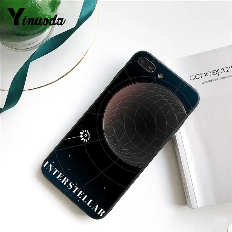 Yinuoda Interstellar черный ТПУ Мягкий силиконовый чехол для телефона iPhone 8 7 6 6S Plus X XS MAX 5 5S SE