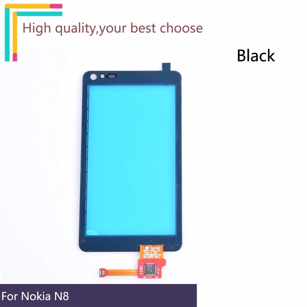 Новинка 3," для Nokia N8 сенсорный экран Сенсорная панель дигитайзер Переднее стекло Внешний объектив сенсорный экран без lcd черный