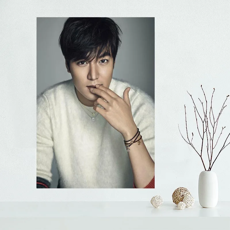Индивидуальный холщовый постер Lee Min Ho плакат для украшения дома тканевый холст