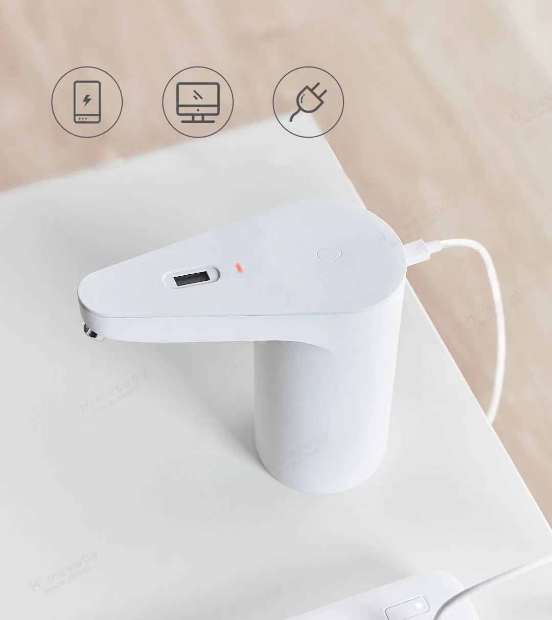 XIAOMI Xiaolang Smart TDS Автоматический водяной насос для здорового качества питьевой воды тестирование качества пищевой материал встроенный аккумулятор