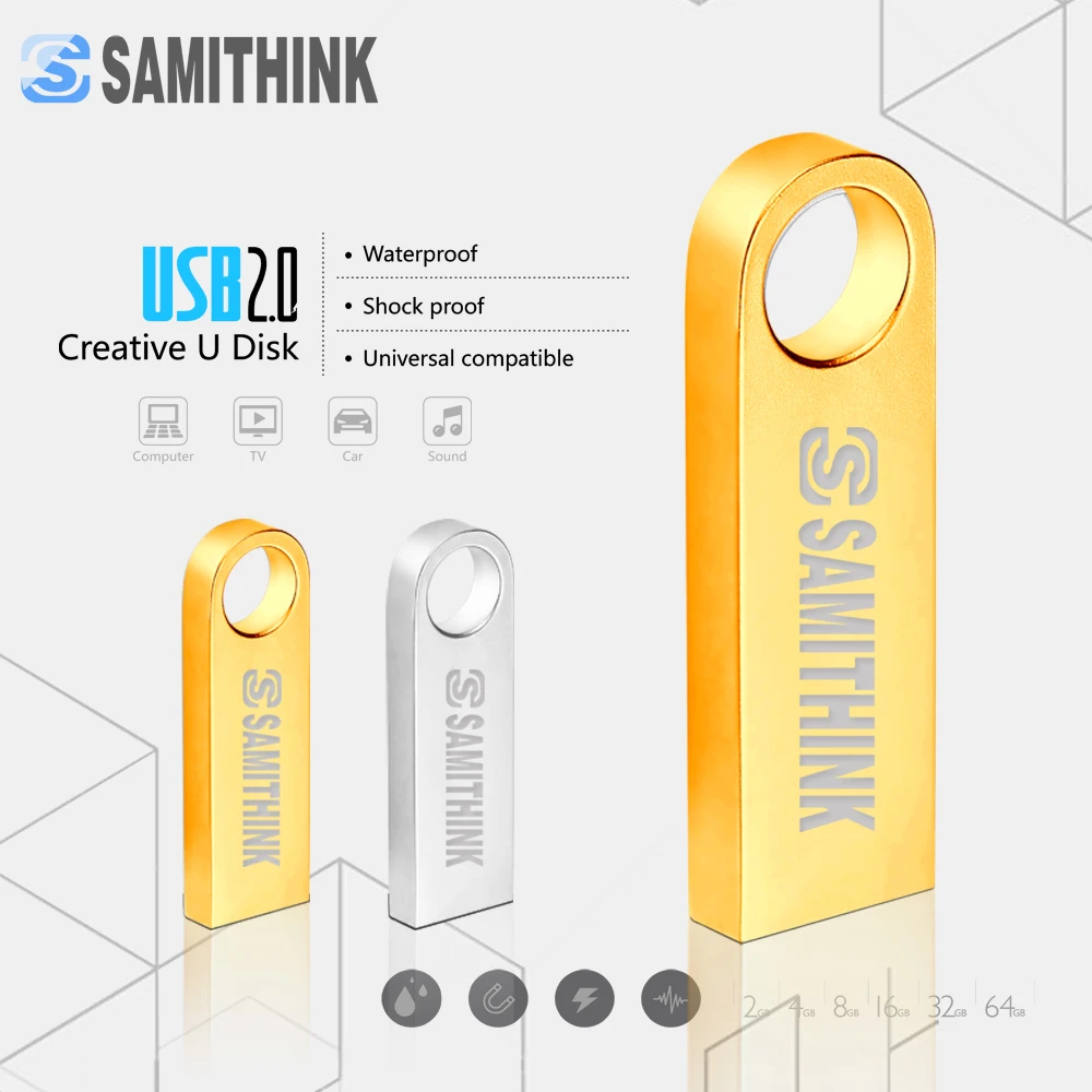 Металлический Мини USB флеш накопитель высокоскоростной 2 0 флэш Подарочный 32 ГБ 16 8