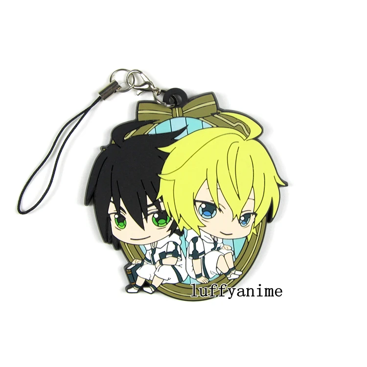 Seraph of the end резиновая подвеска Mascot owarino seraph Yuichiro Hyakuya Mikaela Ферид Батори брелок для