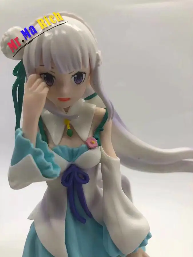 Аниме Re: жизнь в другом мире от Zero Emilia Blue Dress Ver Doll 20 см NIB|anime|dolls animeanime doll |