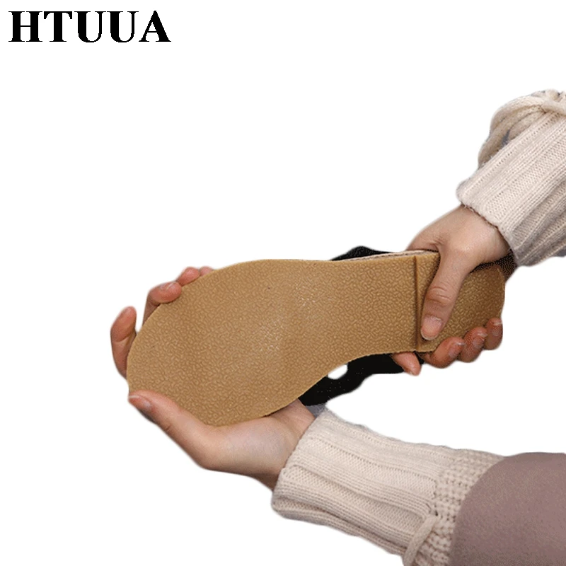 HTUUA/Новинка 2018 года Женские летние сандалии Удобные вьетнамки на плоской подошве