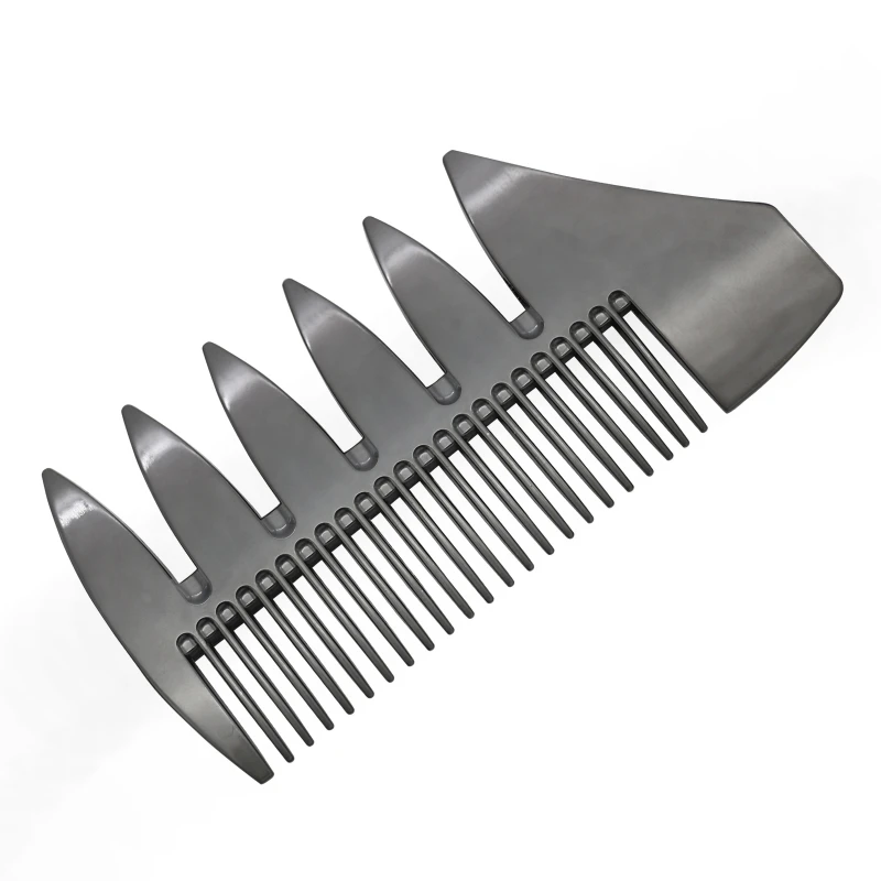 High Quality Wide Tooth Metal Beard Stainless Steel Hair Comb Double-sided Oil Head Barber P1 | Красота и здоровье