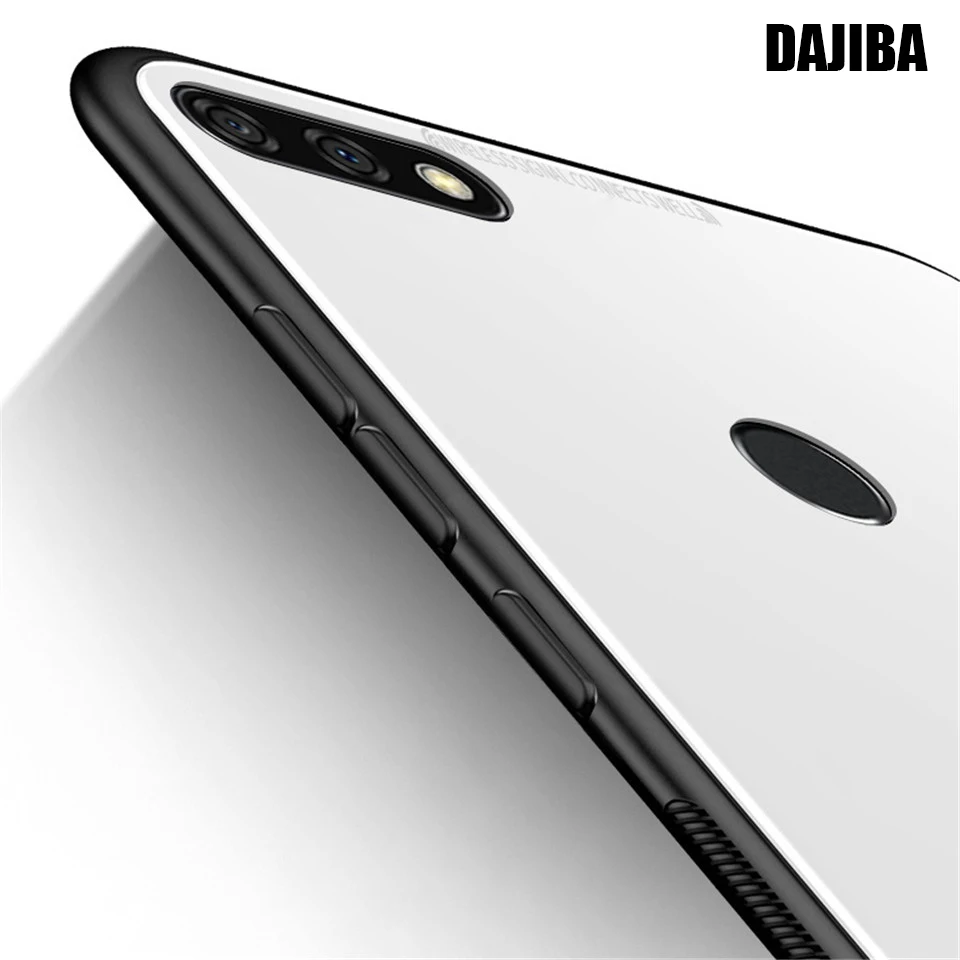 Стеклянный чехол для Huawei Enjoy 7c 7s 7x 7a Роскошный из закаленного стекла задняя крышка
