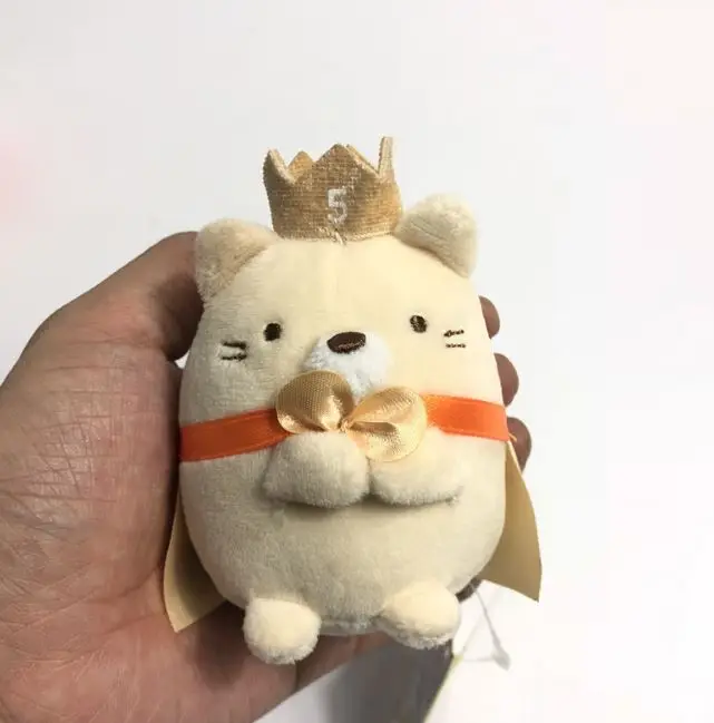 1 шт. Kawaii Sumikko Gurashi Угловое создание милый кот динозавр медведь пингвин плюшевые игрушки Япония известный аниме брелок кулон подарок - Цвет: E