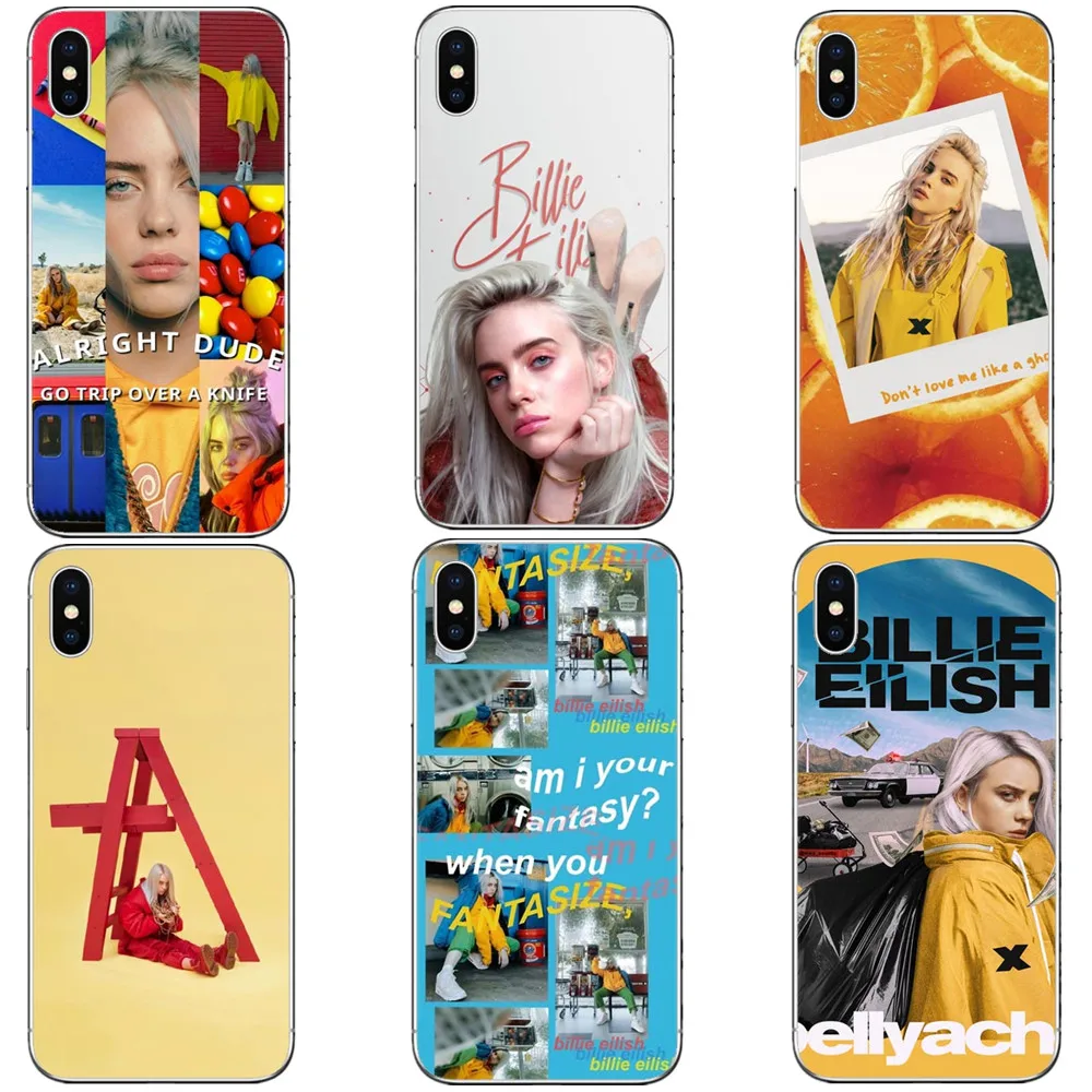 Billie Eilish шт силиконовые чехлы для iPhone 5 S SE X чехол телефона 6S 6 7 8 Plus XS Max XR матовый