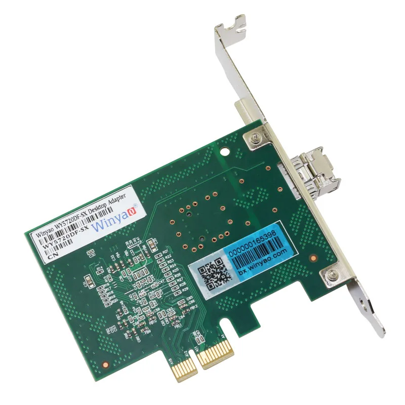 Winyao WY5720DF-SX PCI-Express X1 1000 Мбит/с LC 850nm Gigabit Ethernet Lan волоконная настольная сетевая карта