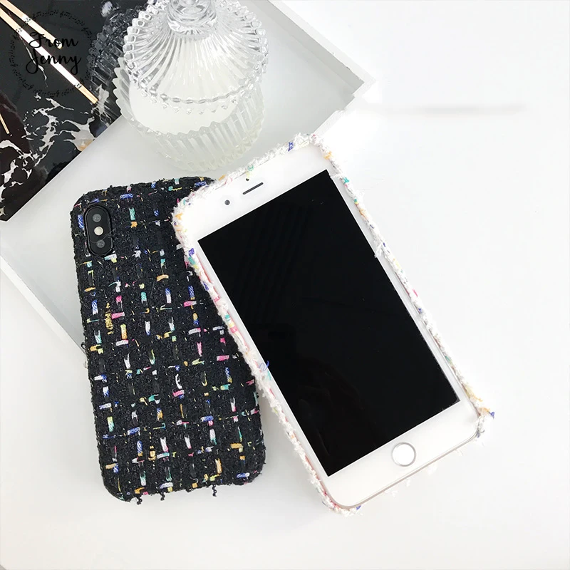 From Jenny женские фабричные ящика Чехлы для iPhone 7 7plus 6s 6 plus 8 X зимняя мягкая задняя