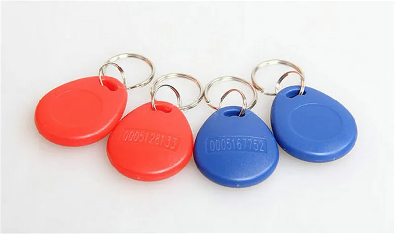 Quality Assurance ID keyfobs White RFID Tag 125KHZ Token Access Control Attendance key Ring Card PVC Material 200PCS C34C | Безопасность