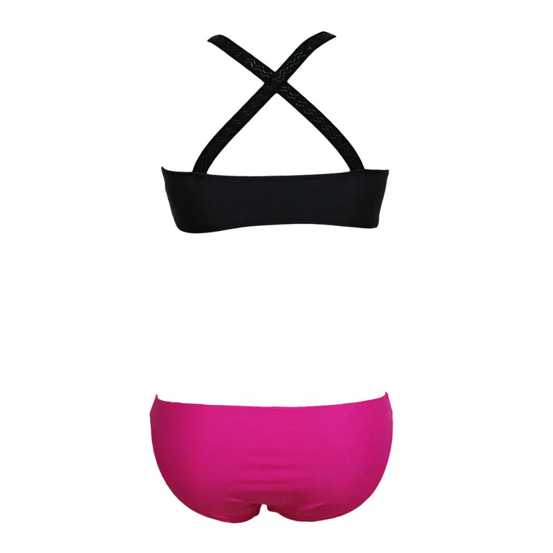 Сексуальный бразильский комплект бикини новинка 2017 Майки с лямкой на шее женский