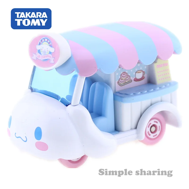 Takara Tomy Dream TOMICA Sanrio No. 147 Cinnamoroll Собака с большим ухом двигатели автомобиля литая