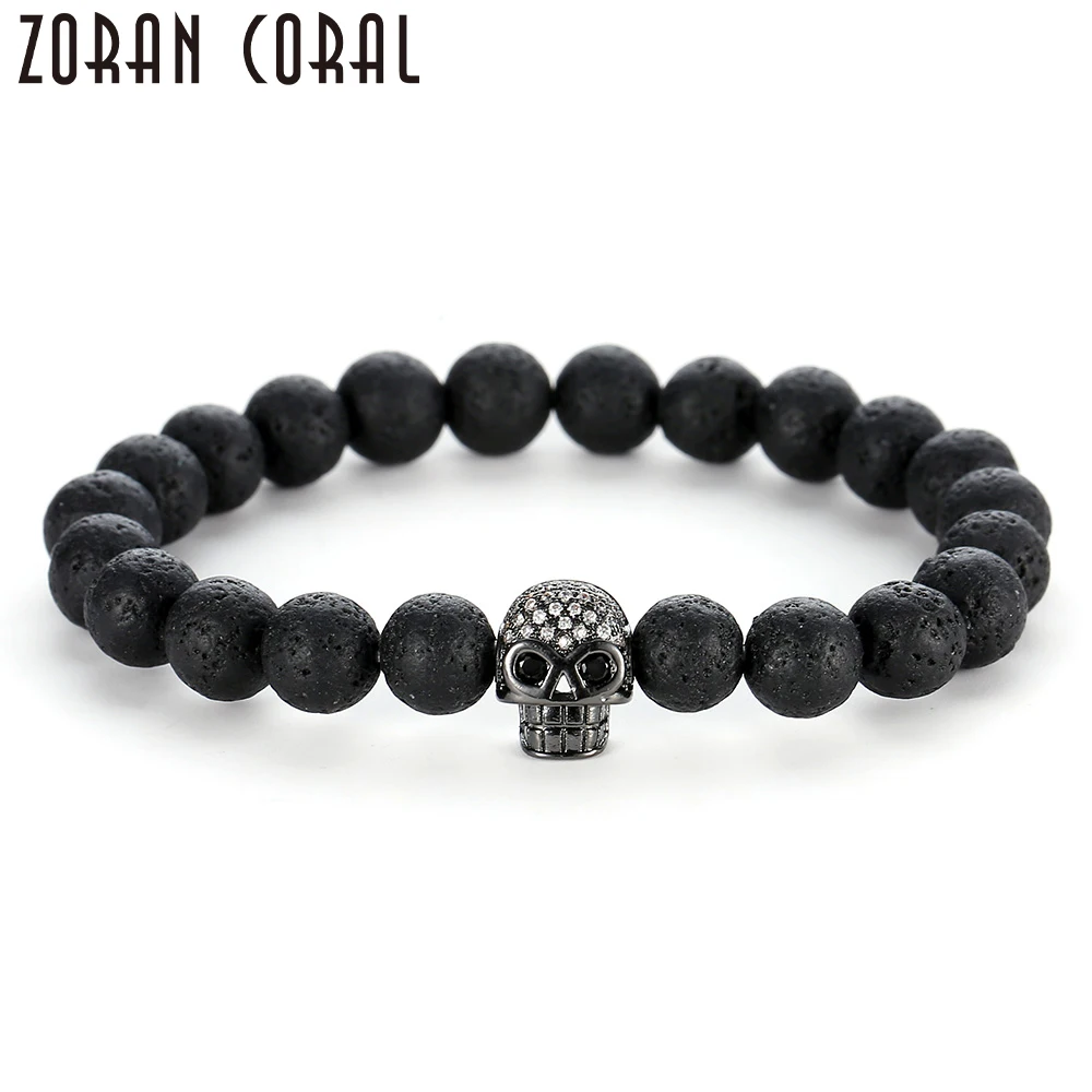 Лидер продаж 2020 брендовый модный браслет с подвесками микрозакрепка CZ Череп
