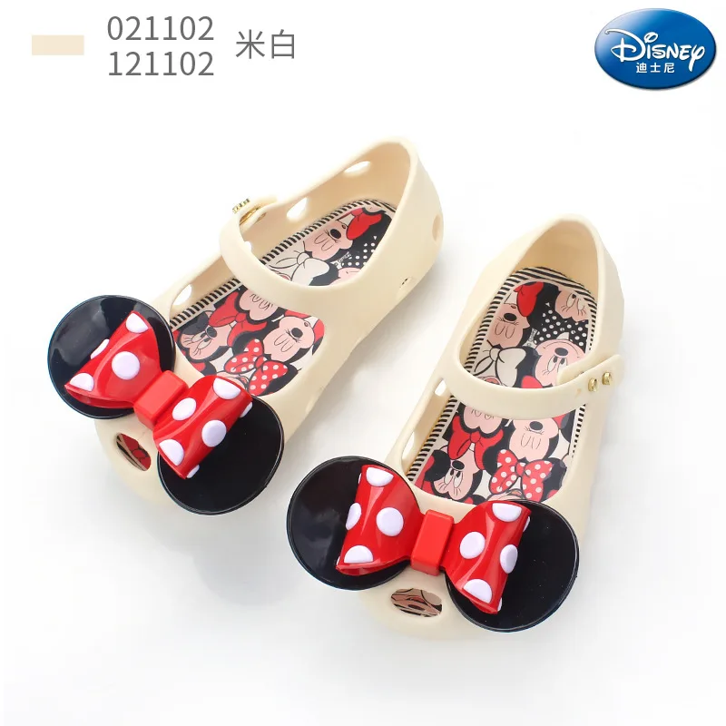 Хаки Disney/детские сандалии; Новинка года; Летняя детская обувь с мягкой подошвой и бантом для девочек; пляжная обувь принцессы - Цвет: Хаки
