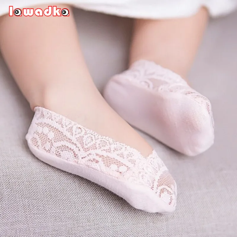 Однотонные кружевные детские носки для девочек милые модные в стиле принцессы 1